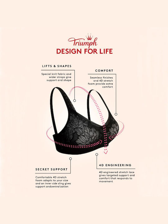 Triumph Fit Smart Women's Bralette Bra Purple