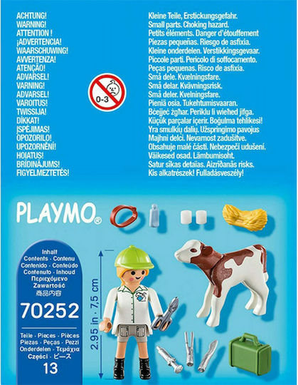 Playmobil Special Plus Vet with Calf for 4+ years old years old