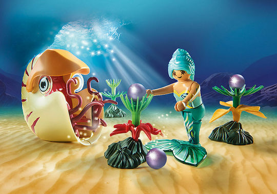 Playmobil Магия Mermaid with Snail Gondola за 4+ години години