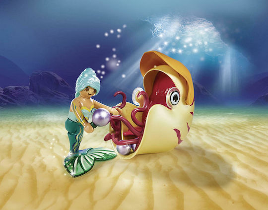 Playmobil Магия Mermaid with Snail Gondola за 4+ години години