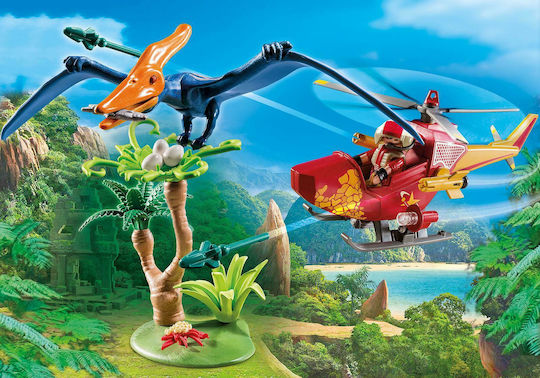 Playmobil Изследователите Хеликоптер и Птеродактил за 4+ години години