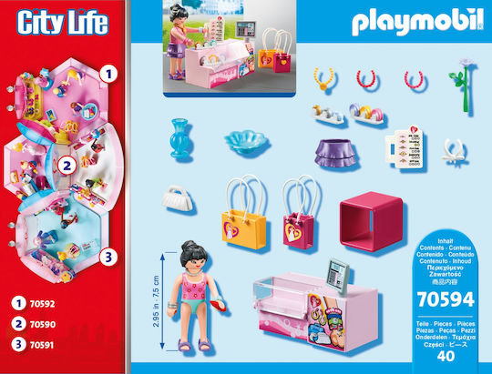 Playmobil City Life Κατάστημα Αξεσουάρ Μόδας για 5-12 ετών