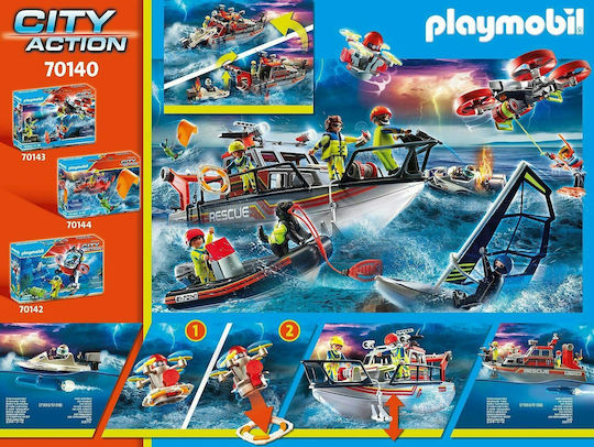 Playmobil City Action Fire Rescue with Personal Watercraft για 4-10 ετών