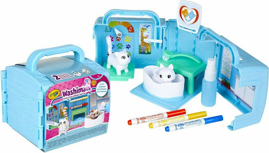 Crayola Ζωγραφική Washimals Pets Vet Playset Κτηνιατρική Κλινική για Παιδιά 4+ Ετών