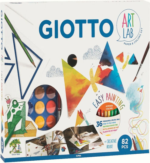 Giotto Painting Art Lab Easy Painting for Children 8+ years old Years 82pcs