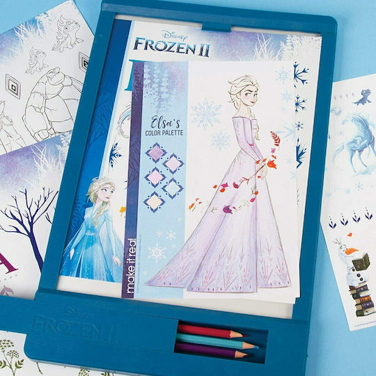 Make It Real Fashion Design Tracing Light Disney Frozen II Malsets 9Stück