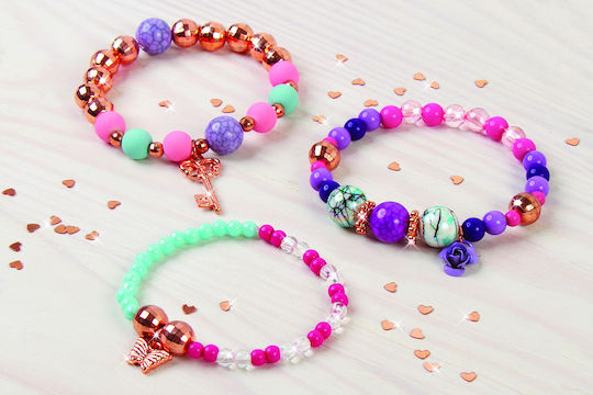 Make It Real Κοσμήματα Bedazzled Charm Bracelets Blooming Creativity assorted για Παιδιά 8+ Ετών (Διάφορα Σχέδια) 1τμχ