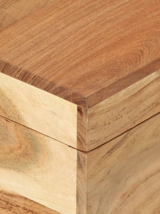 vidaXL Διακοσμητικό Μπαούλο Ξύλινο Μπεζ 73x39x41εκ.