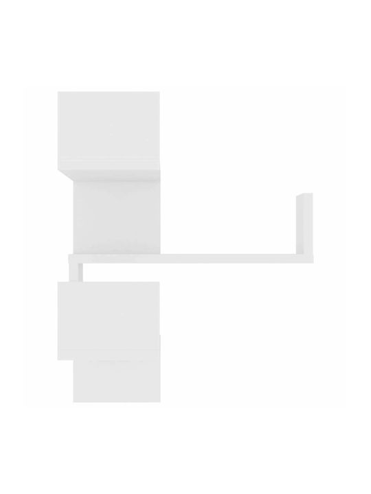 Corner Shelf Wall White 40x40x50cm