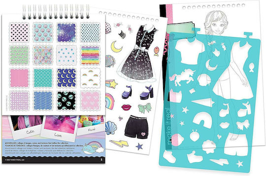 Make It Real Ζωγραφική Fashion Design Sketchbook Pastel Pop για Παιδιά 6+ Ετών