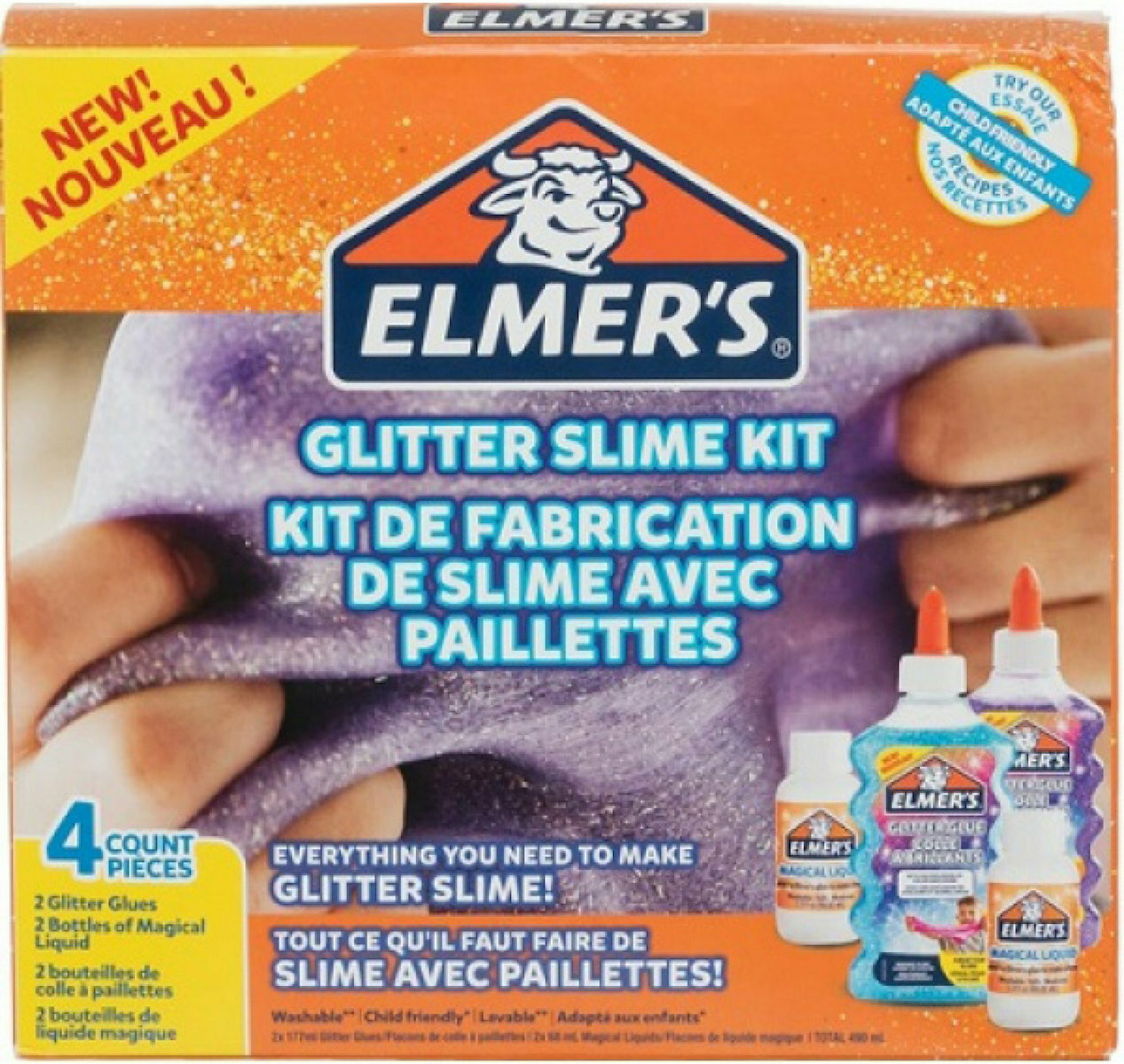 Elmers Glitter Slime Kit Skroutzgr