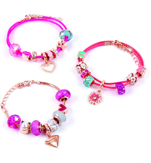 Make It Real Κοσμήματα Halo Charms Bracelets Think Pink για Παιδιά 8+ Ετών