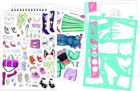 Make It Real Κοσμήματα Fashion Design Sketchbook City για Παιδιά 6+ Ετών