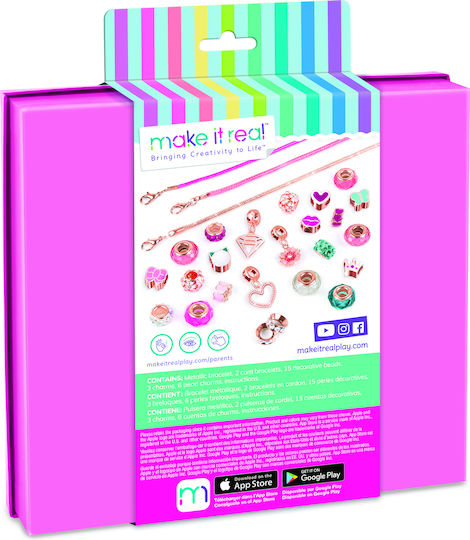 Make It Real Κοσμήματα Halo Charms Bracelets Think Pink για Παιδιά 8+ Ετών