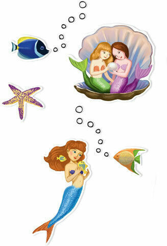 Djeco Stickers Mermaids 160pcs for Children 3+ years Years