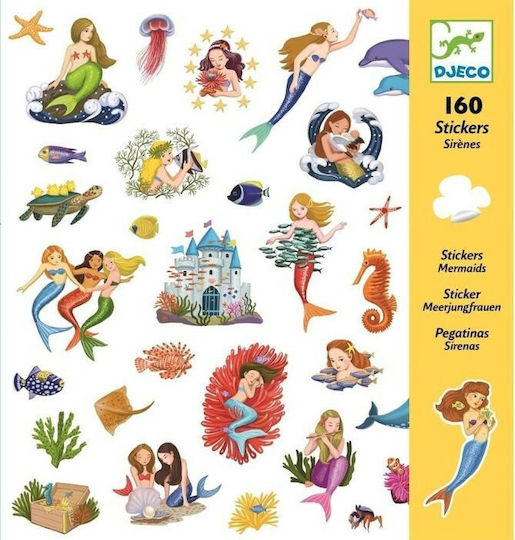 Djeco Stickers Mermaids 160pcs for Children 3+ years Years