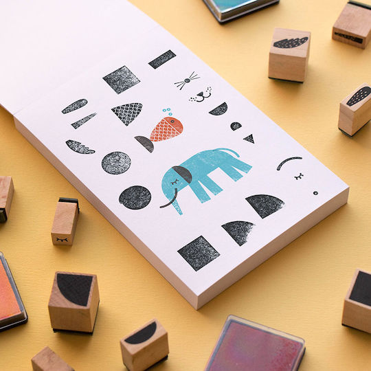 Londji Briefmarken Bam! Stempel Tiere für Kinder 5+ Jahre+ Jahre