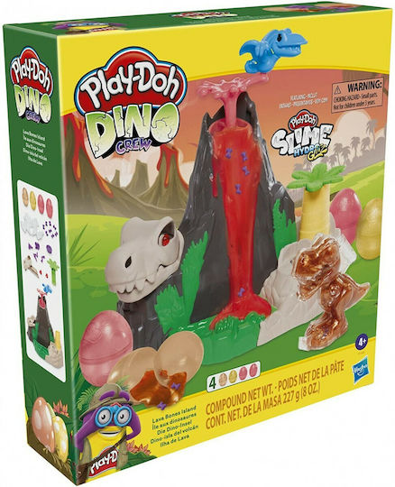 Hasbro Слуз Play-Doh Dino Lava Bones Island за Деца 4+ години+ Години