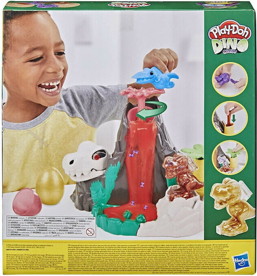Hasbro Слуз Play-Doh Dino Lava Bones Island за Деца 4+ години+ Години