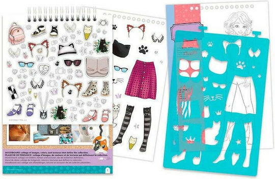 Make It Real Ζωγραφική Fashion Design Sketchbook Pretty Kitty για Παιδιά 6+ Ετών