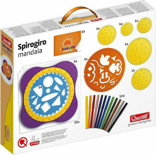 Quercetti Боядисване Spirogiro Mandala за Деца 6+ години+ Години