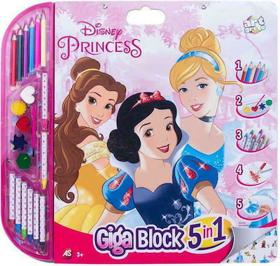 AS Pictură Giga Block 5 σε 1 Princess pentru Copii 2++ Ani