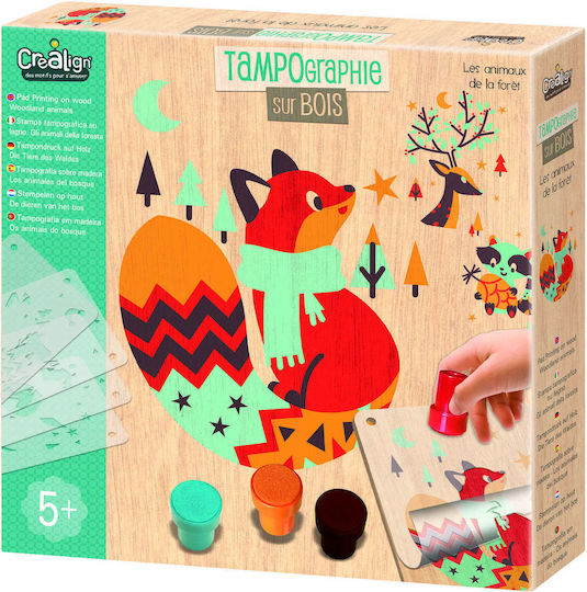 Crealign Painting Painting with Stencil Forest Animals for Children 5+ years Years