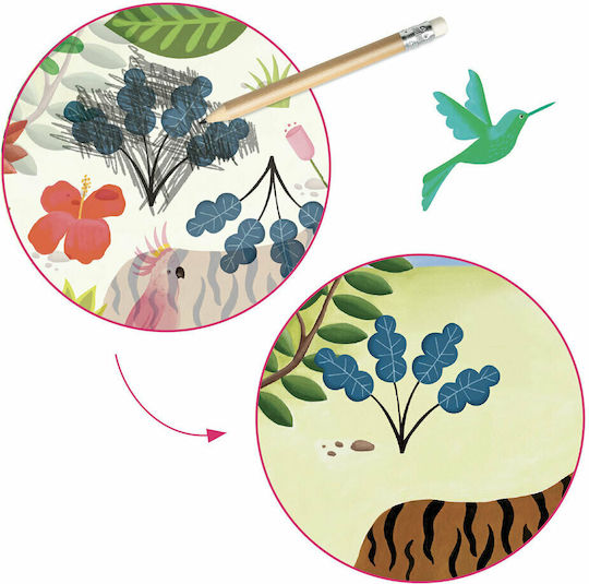 Djeco Painting Create with Stickers Rousseau Animals in Nature for Children 5+ years Years