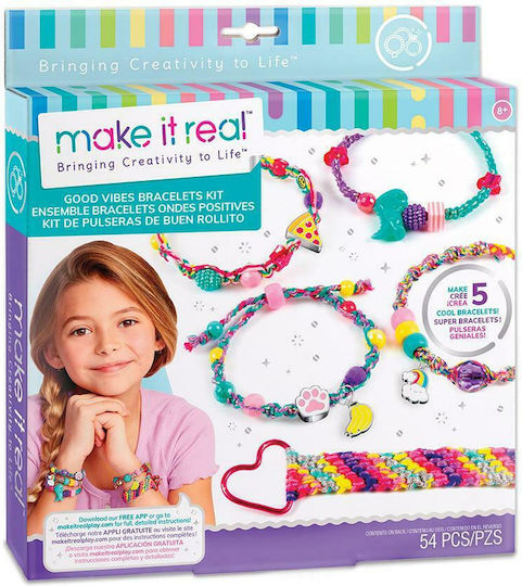 Make It Real Κοσμήματα Good Vibes Bracelets Kit για Παιδιά 8+ Ετών
