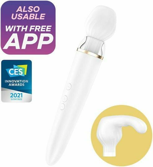 Satisfyer Double Wand-er Vibrator Massage 27cm White