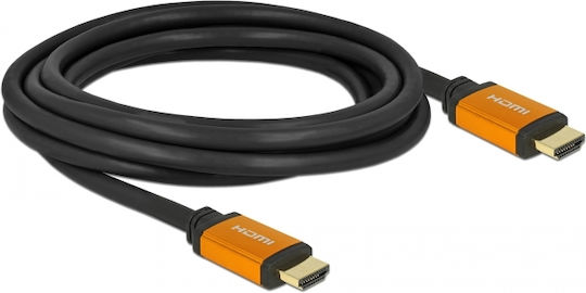 DeLock HDMI 2.1 Cable HDMI male - HDMI male 3m Black