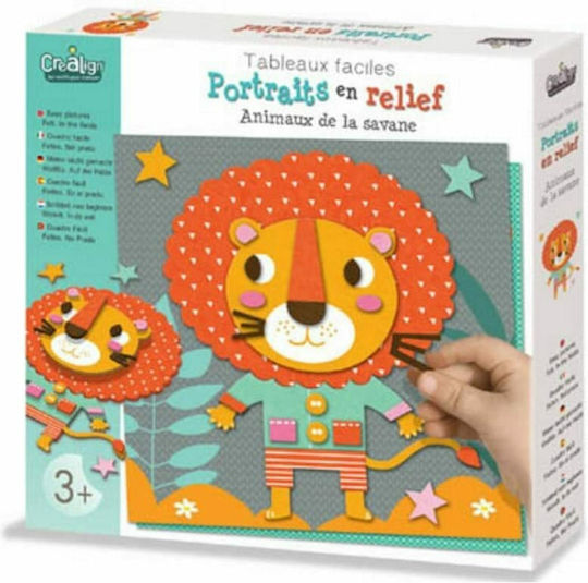 Crealign Children's Craft Velvet Creations - Jungle Animals for Children 3+ years Years
