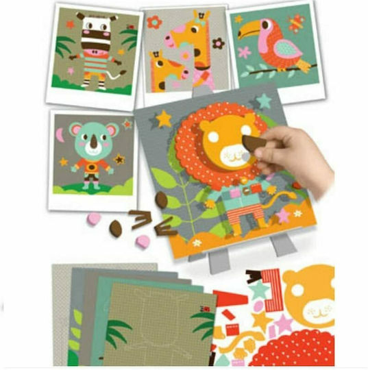 Crealign Children's Craft Velvet Creations - Jungle Animals for Children 3+ years Years