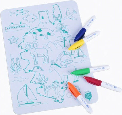 Super Petit Painting Mini Placemat Painting Silicone Corsica