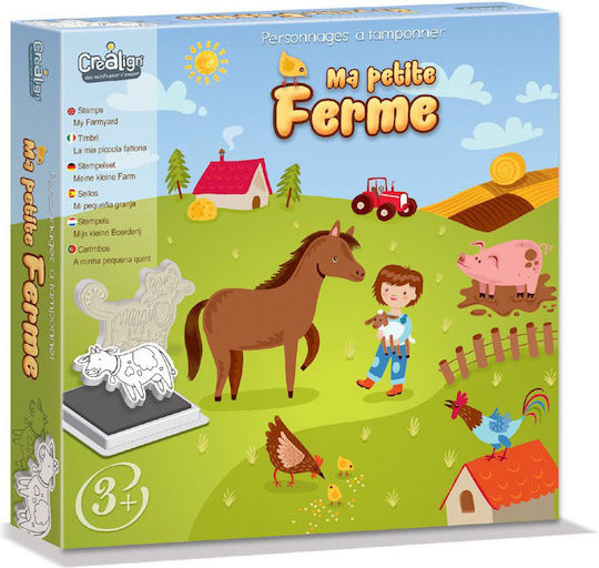 Crealign Stamps Stamps Animals Of The Farm for Children 4+ years old Years