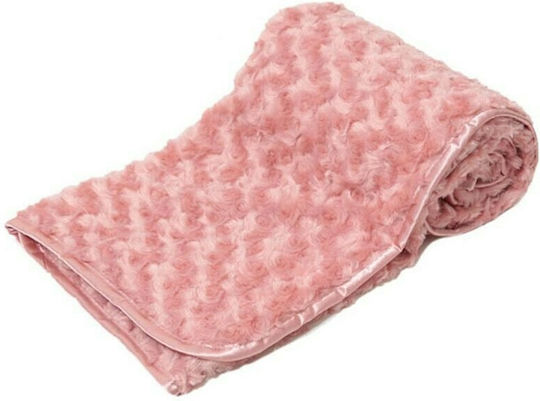 Soft Touch Nursery Swaddling Blanket Rose Mink 75x100cm