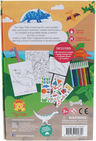 Tiger Tribe Malblock Malerei Und Collage Dinosaurier Für Kinder Ab 3 Jahren