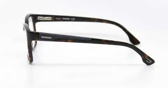 Diesel Men's Acetate Prescription Eyeglass Frame Brown Tortoise DL5032-052