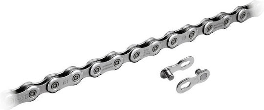 Shimano Deore CN-M6100 Αλυσίδα Ποδηλάτου 12 Ταχυτήτων 126L Ασημί