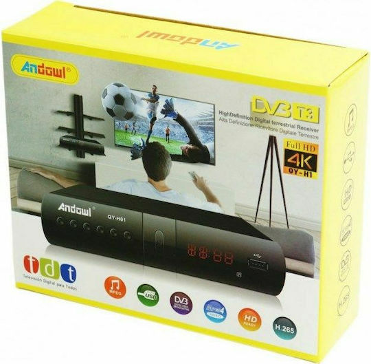 Andowl QY-H1 QY-H1 Ψηφιακός Δέκτης Mpeg-4 Full HD (1080p) Σύνδεση USB