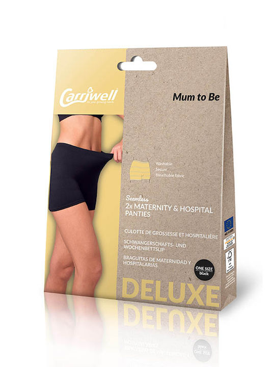 Cariwell Deluxe Black Maternity Brief