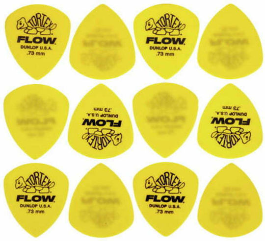 Dunlop Πένες Κιθάρας Tortex Flow Πάχους 0.73mm Σετ 12τμχ