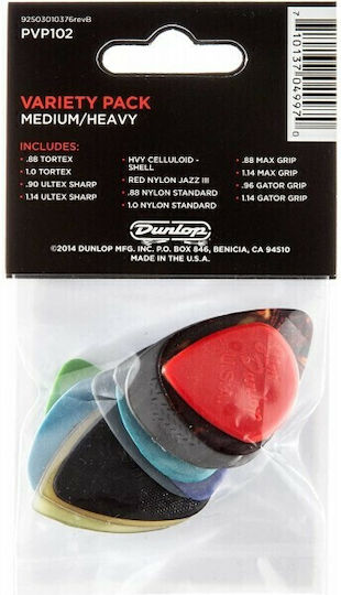 Dunlop Pene Chitară Medium/Heavy Grosime 1.14mm Set 12buc