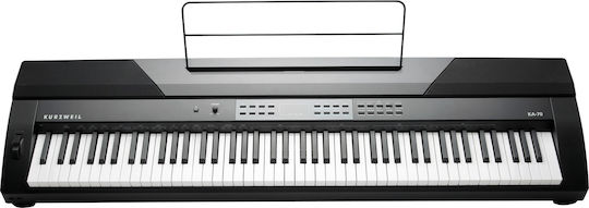 Kurzweil Ηλεκτρικό Stage Πιάνο KA-70 Set με 88 Ημιβαρυκεντρισμένα Πλήκτρα Ενσωματωμένα Ηχεία και Σύνδεση με Ακουστικά και Υπολογιστή Black