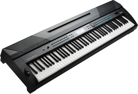 Kurzweil Elektrisch Bühne Klavier KA-120 mit 88 Gewichtet Tasten Eingebaute Lautsprecher und Anschluss an Kopfhörer Schwarz