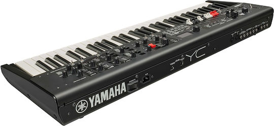 Yamaha Електрически Етап Пиано YC61 с 61 Полупретеглени Клавиши и Свързване със Слушалки и Компютър Черно