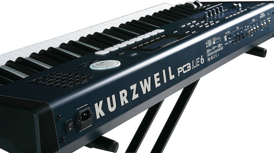 Kurzweil Electric Stage Piano PC-3LE6 with 61 Semi-Weighted Keys and Connection with Headphones and Computer Black