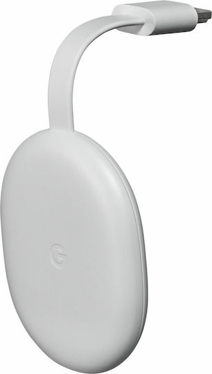 Google Smart TV Stick Chromecast with Google TV 4K UHD with Bluetooth / Wi-Fi / HDMI and Google Assistant Snow