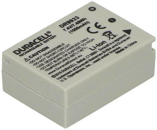Duracell Μπαταρία Φωτογραφικής Μηχανής DR9933 Ιόντων-Λιθίου (Li-ion) 1000mAh Συμβατή με Canon