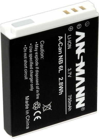 Ansmann Camera Battery A-Can NB 6 L Lithium Ion (Li-Ion) 750mAh Compatible with Canon